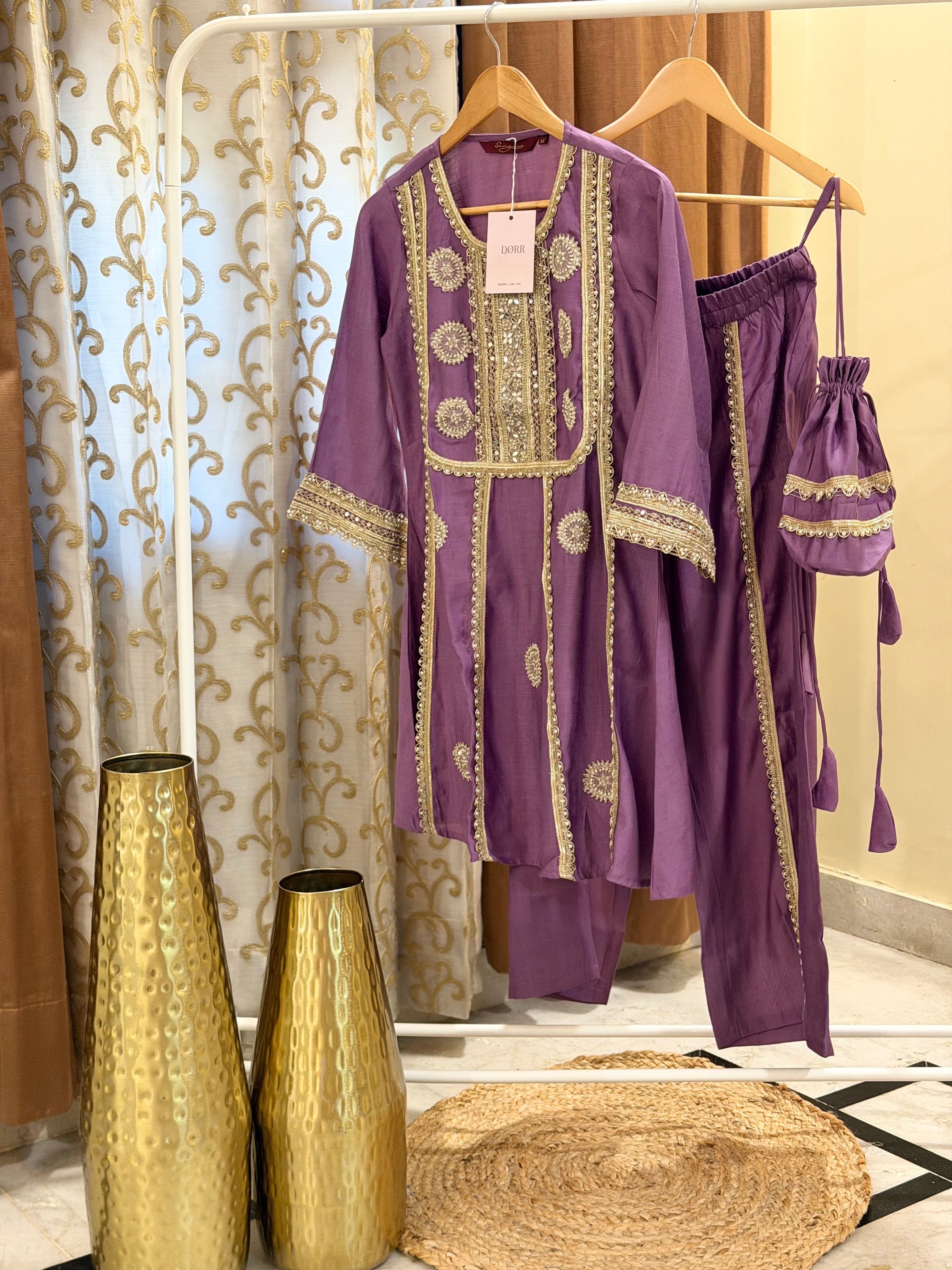 Noor-e-Lilac Co-ord Set