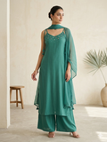 Meher Teal Suit Set