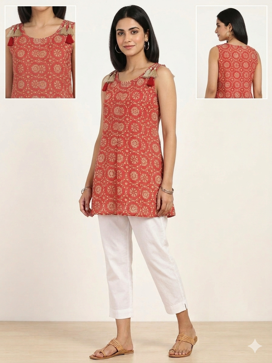Saffron Tassel Muse Tunic