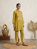 Zariyah Mustard Mirror Kurta Set